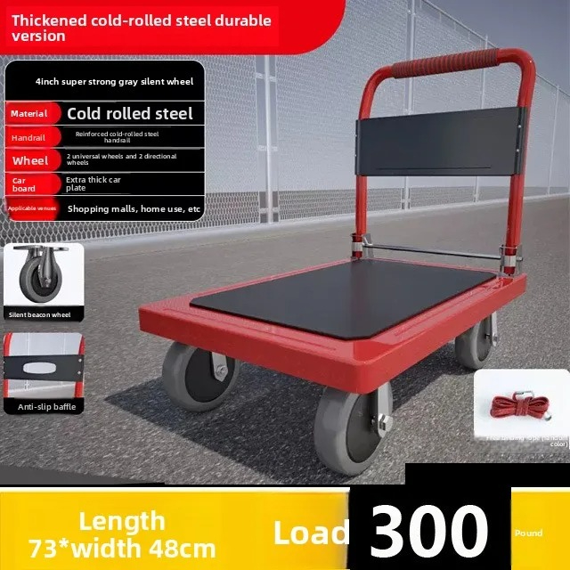 Pull Cart Fold - Carretilla de mano plegable, carrito de