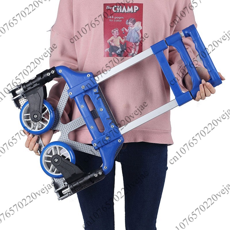 Pull Cart Fold - Carrito de equipaje con barra de