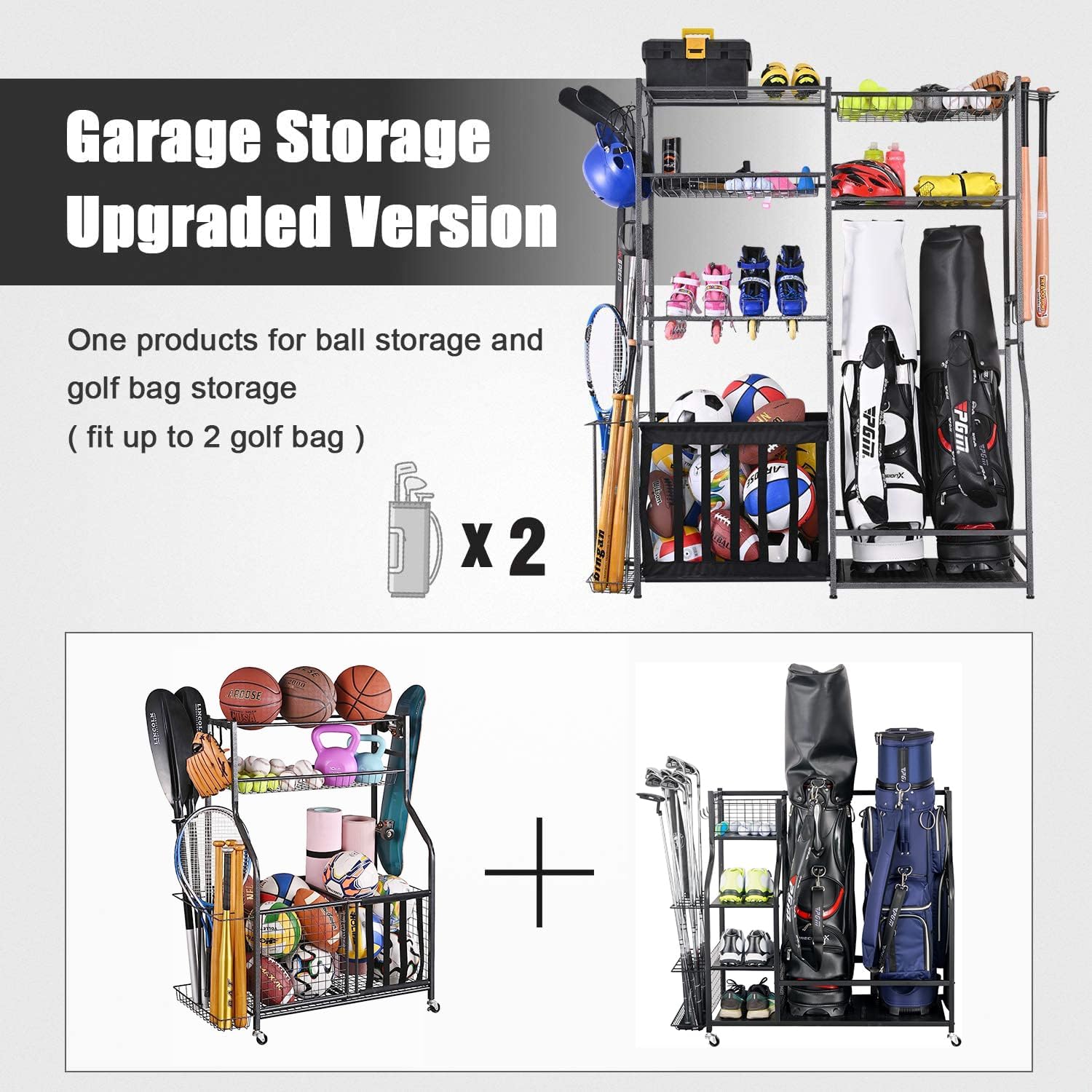 Soporte de Almacenamiento para - Golf Equipment Organizer For Garage reseña y precio
