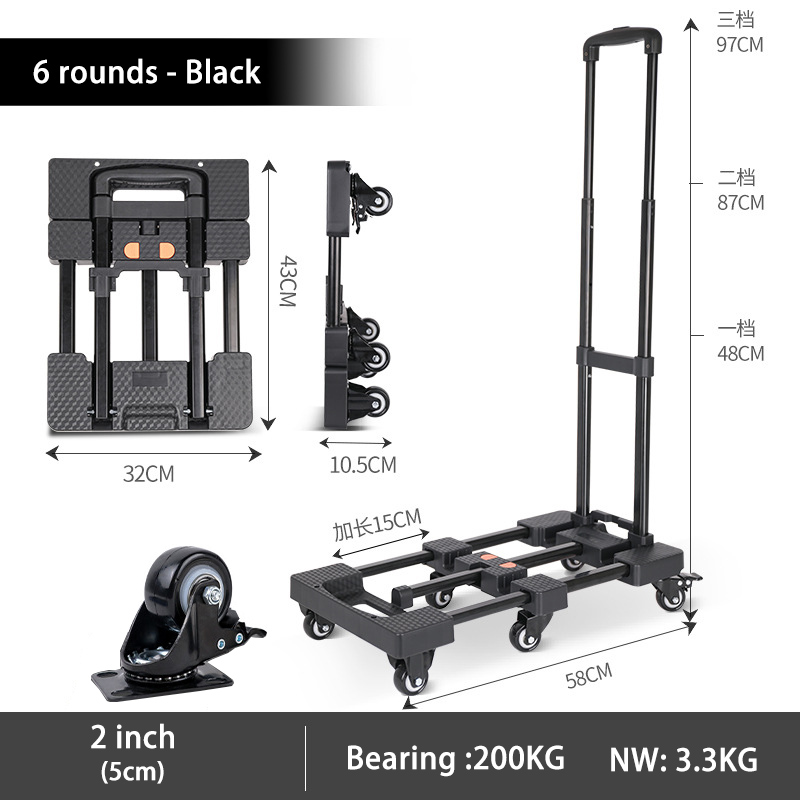 Carrito Plegable Portátil - Ca - Pull Cart Fold reseña y precio