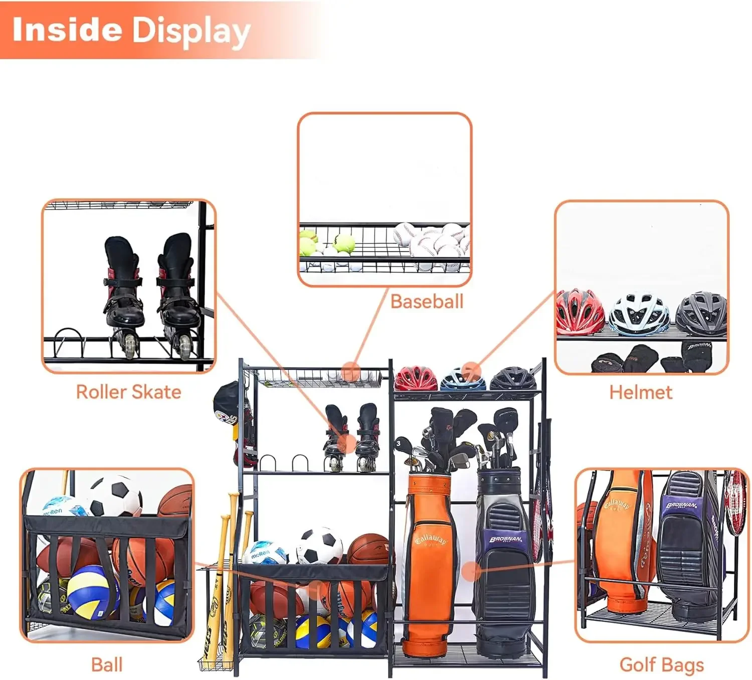 Organizador de Equipamiento De - Golf Equipment Organizer For Garage reseña y precio