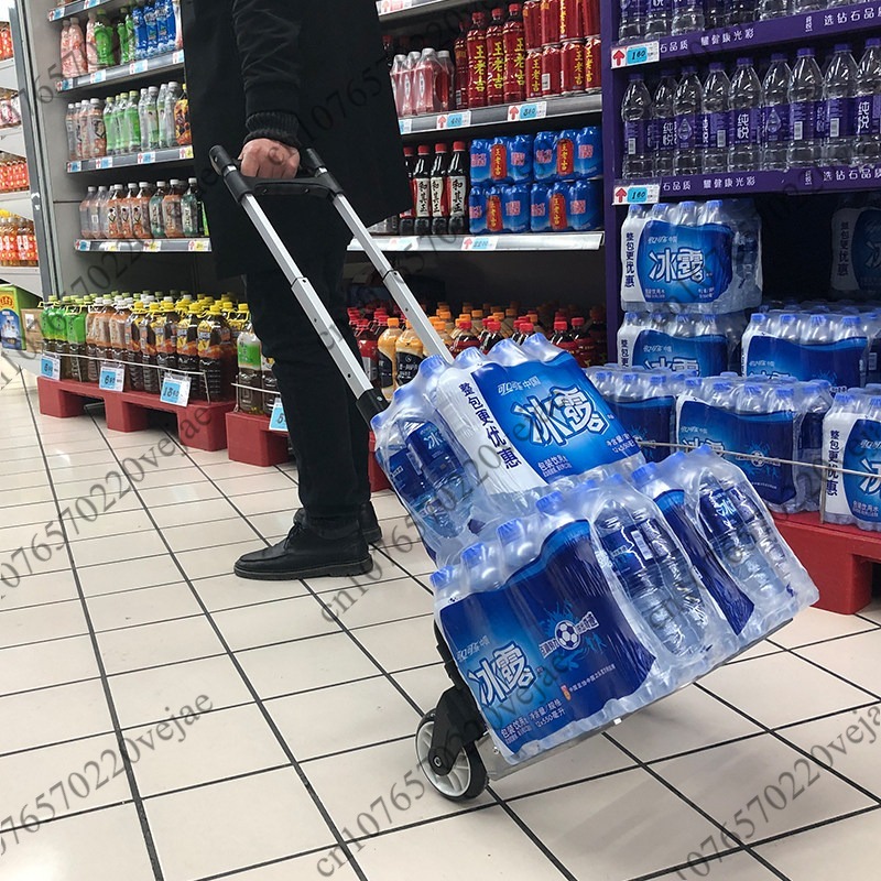 Carrito de equipaje con barra  - Pull Cart Fold reseña y precio